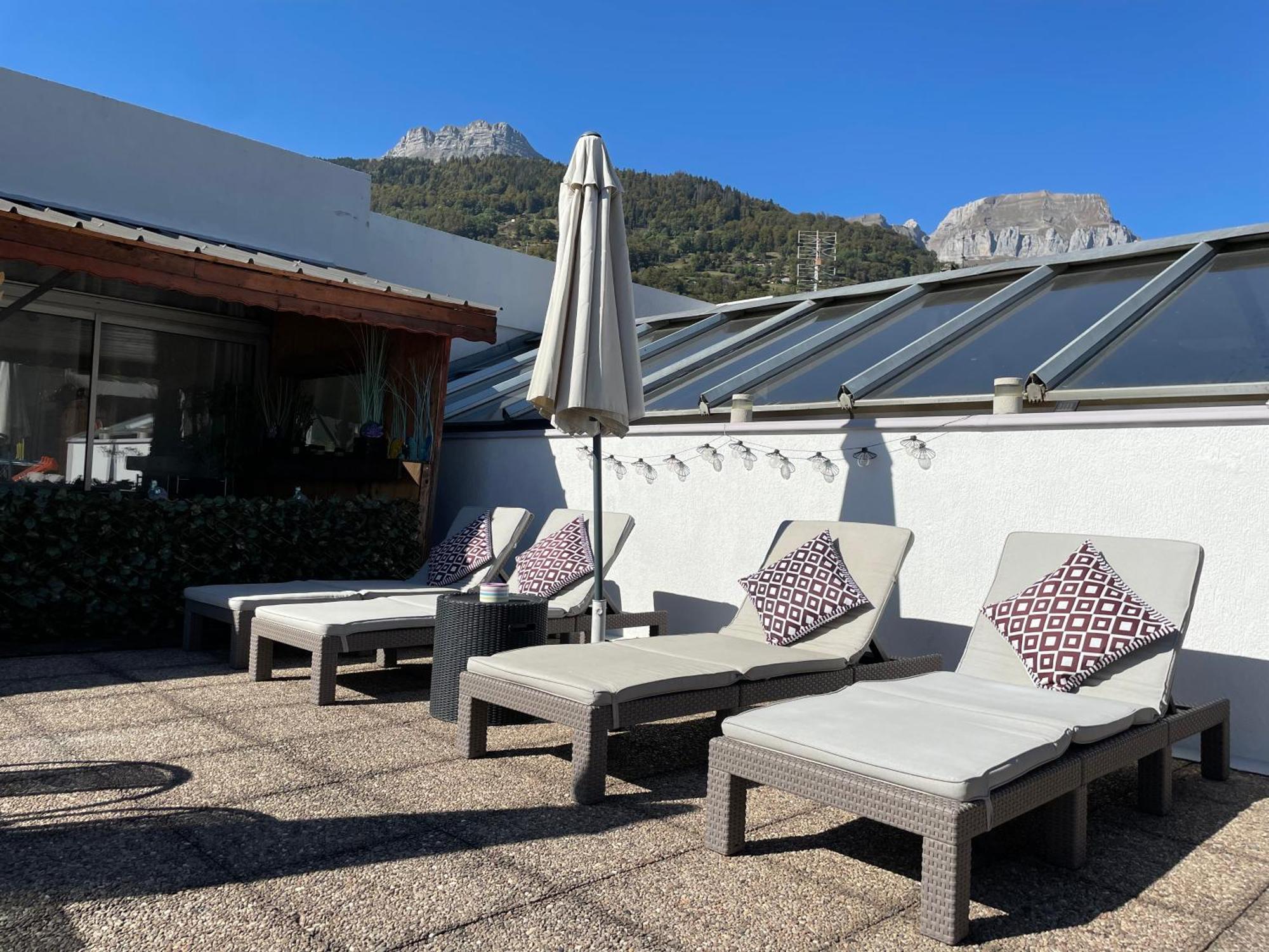 Rooftop 1 - Jacuzzi Prive Au Pied Du Monte-Blanco Sallanches Exterior foto