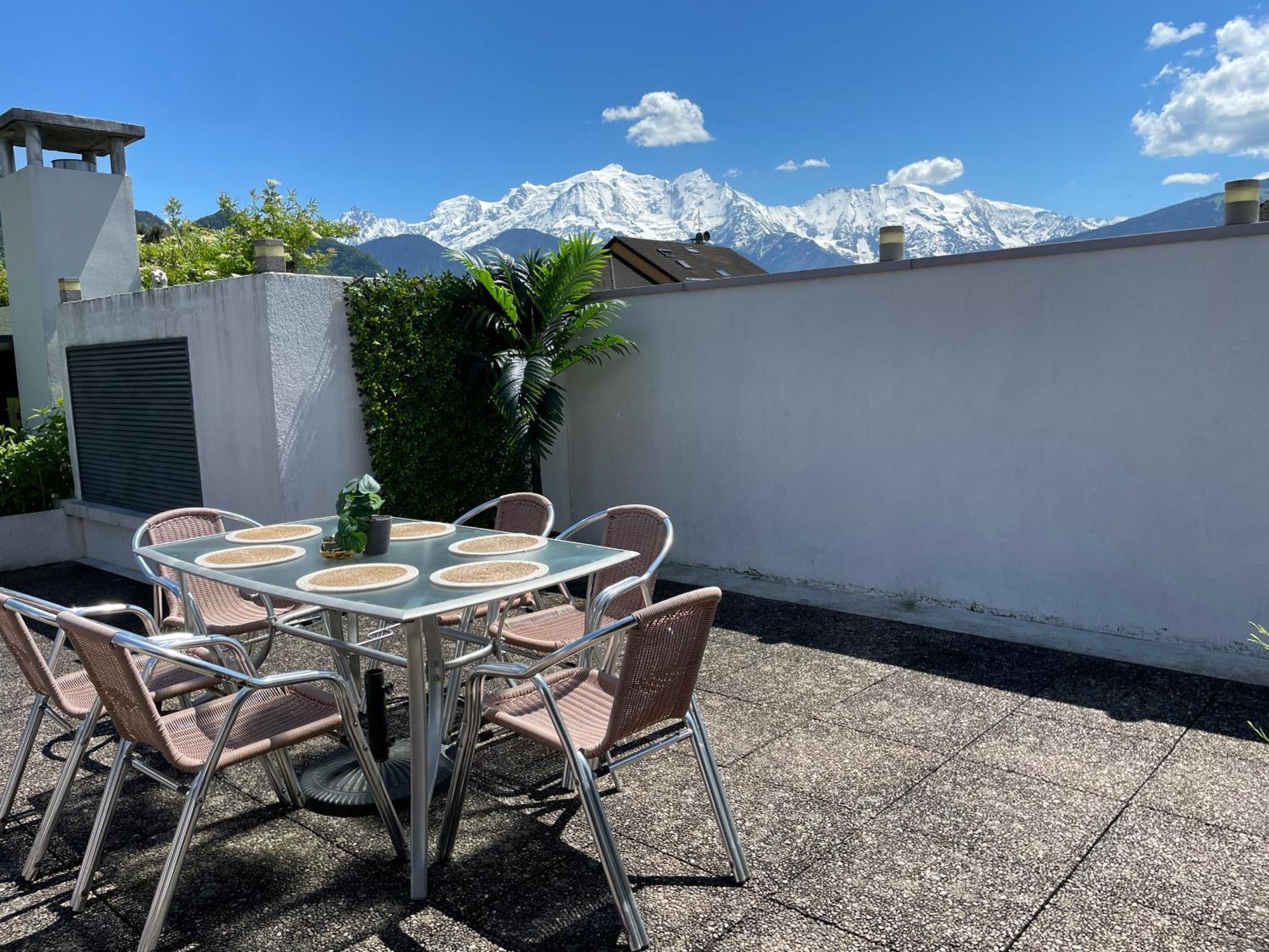 Rooftop 1 - Jacuzzi Prive Au Pied Du Monte-Blanco Sallanches Exterior foto